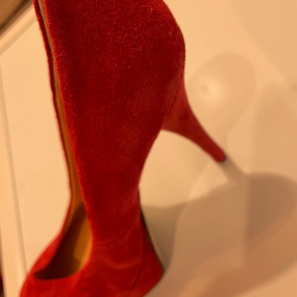 Sexy Red High Heels Detachable Bows - Picture 3 of 7